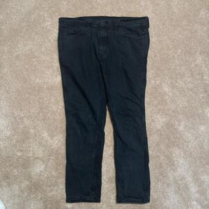 Washed Faded Black Vintage Thrifted 90s Y2K straight legged fit jeans